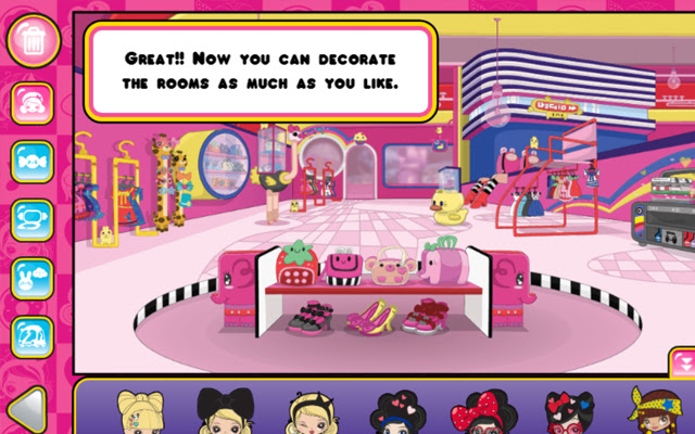 Kuu Kuu Harajuku Stickers Game  from Chrome web store to be run with OffiDocs Chromium online