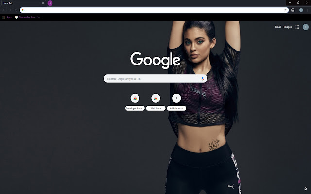 Kylie Jenner Theme  from Chrome web store to be run with OffiDocs Chromium online