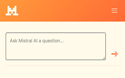 La Chrome Extension Unofficial Mistral AI Chrome Extension from Chrome web store to be run with OffiDocs Chromium online La Chrome Extension Unofficial Mistral AI Chrome Extension from Chrome web store to be run with OffiDocs Chromium online