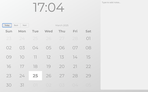 Laconic Tab  from Chrome web store to be run with OffiDocs Chromium online