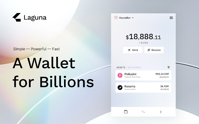 Laguna Wallet  from Chrome web store to be run with OffiDocs Chromium online