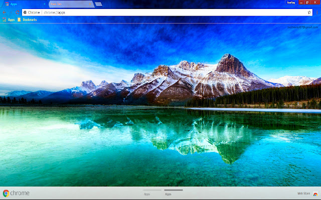 Lake Mountain Reflection Scenic din magazinul web Chrome va fi rulat cu OffiDocs Chromium online