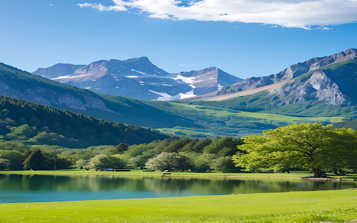 Lake wallpaper on the prairie  from Chrome web store to be run with OffiDocs Chromium online