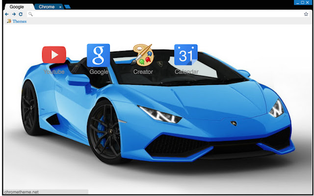 Lambo Huracan Blue Theme  from Chrome web store to be run with OffiDocs Chromium online