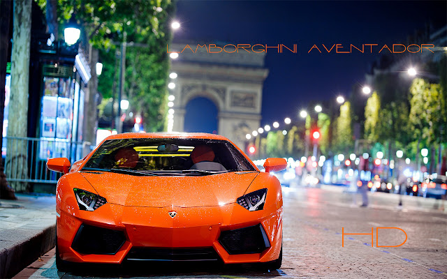 Chrome 网上商店中的 Lamborghini Aventador Paris Theme 将与 OffiDocs Chromium 在线一起运行