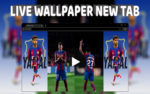 Lamine Yamal GoaL celebrations Live Wallpaper New Tab  from Chrome web store to be run with OffiDocs Chromium online