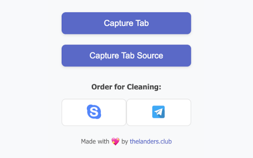 Landing Page Ripper  from Chrome web store to be run with OffiDocs Chromium online