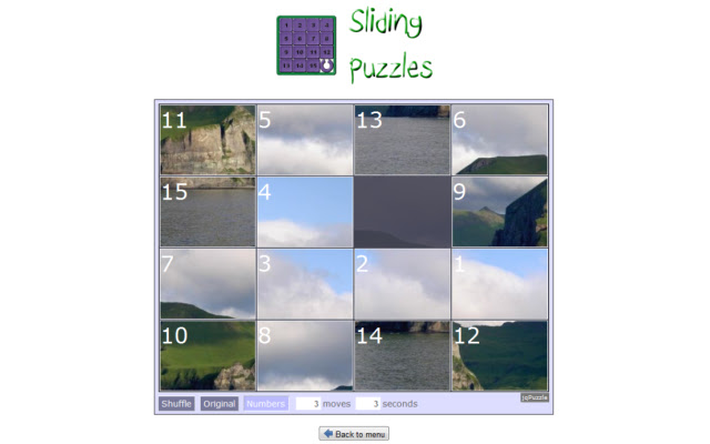 Landscape Sliding Puzzles  from Chrome web store to be run with OffiDocs Chromium online