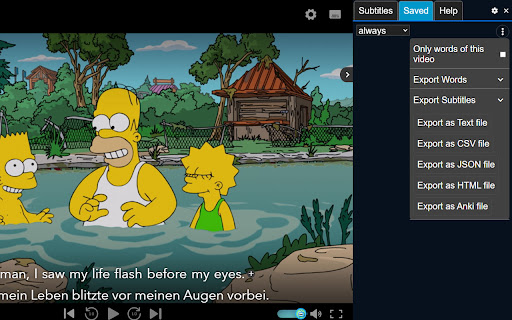 Language Learning with Disney Plus(Beta) AFL  from Chrome web store to be run with OffiDocs Chromium online