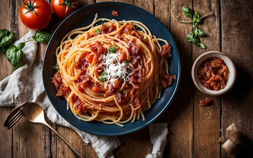 Large plate of spaghetti  from Chrome web store to be run with OffiDocs Chromium online