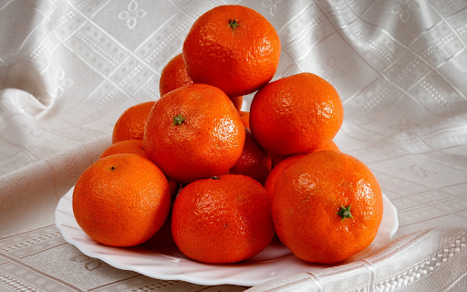 large plate of tangerines  from Chrome web store to be run with OffiDocs Chromium online