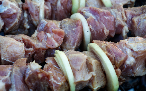 Large skewers of meat  from Chrome web store to be run with OffiDocs Chromium online