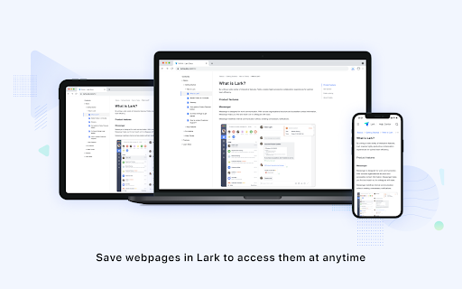 Lark Clip  from Chrome web store to be run with OffiDocs Chromium online