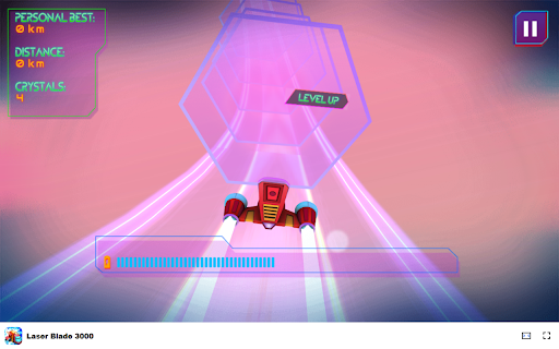 Laser Blade 3000 Drive through stunning stages and collect crystals!  from Chrome web store to be run with OffiDocs Chromium online