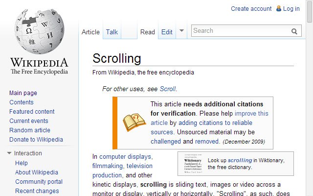 Last Scroll  from Chrome web store to be run with OffiDocs Chromium online