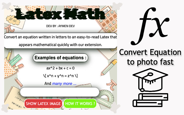 Latex Math  from Chrome web store to be run with OffiDocs Chromium online