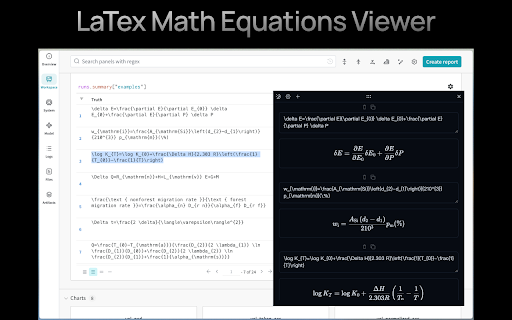 LaTex Math Equations Viewer  from Chrome web store to be run with OffiDocs Chromium online