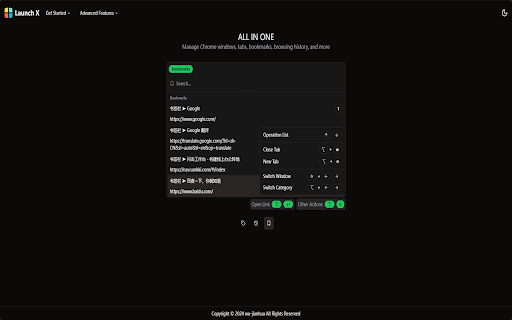 Launch X  from Chrome web store to be run with OffiDocs Chromium online