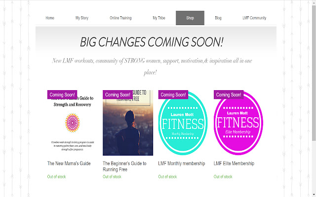 Lauren Mott Fitness  from Chrome web store to be run with OffiDocs Chromium online