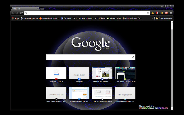 LavaChrome Blue  from Chrome web store to be run with OffiDocs Chromium online