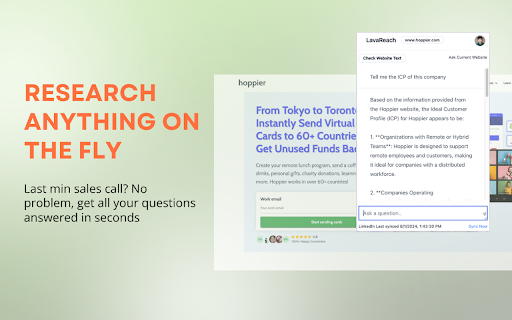 LavaReach Chrome Extension  from Chrome web store to be run with OffiDocs Chromium online