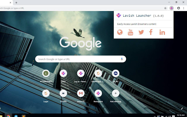 Lavish Launcher  from Chrome web store to be run with OffiDocs Chromium online
