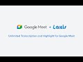 Laxis: Google Meet Transcription  Highlight  from Chrome web store to be run with OffiDocs Chromium online