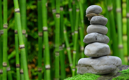 Laying stones in the bamboo forest  from Chrome web store to be run with OffiDocs Chromium online