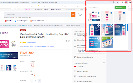 Lazada Image Batch Download Tool Assistant  from Chrome web store to be run with OffiDocs Chromium online