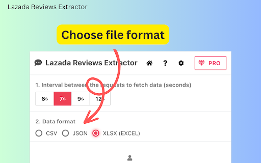 Lazada Reviews Extractor  from Chrome web store to be run with OffiDocs Chromium online