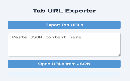 Lazy INC Tab URL Exporter  from Chrome web store to be run with OffiDocs Chromium online