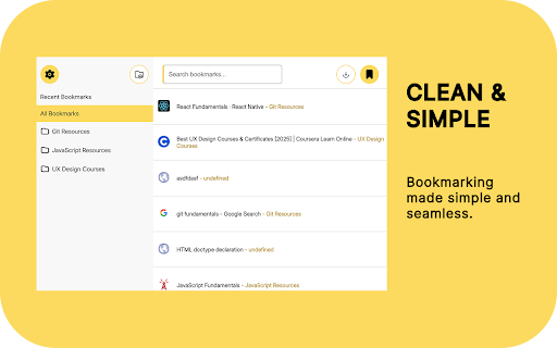 Lazymark – Smart Bookmark Saver  from Chrome web store to be run with OffiDocs Chromium online
