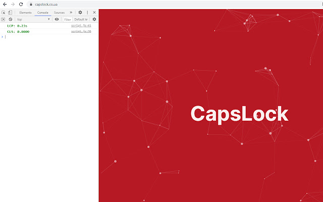 LCP  CLS Monitor  from Chrome web store to be run with OffiDocs Chromium online