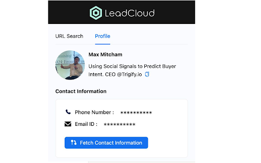 LeadCloud: Free B2B Phone Number  Email Finder  from Chrome web store to be run with OffiDocs Chromium online