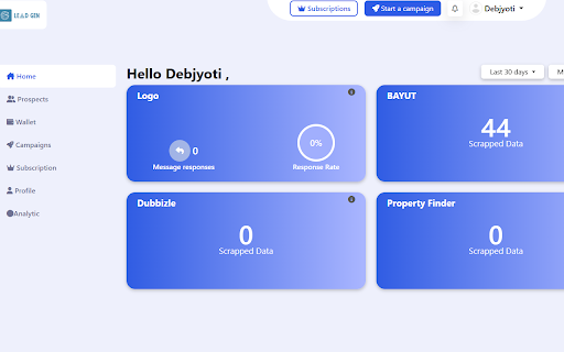 Leadgenz  from Chrome web store to be run with OffiDocs Chromium online