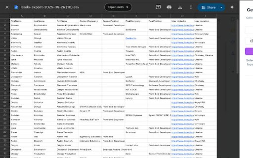 Leadly Lite – Export Leads from Search Pages to CSV  from Chrome web store to be run with OffiDocs Chromium online