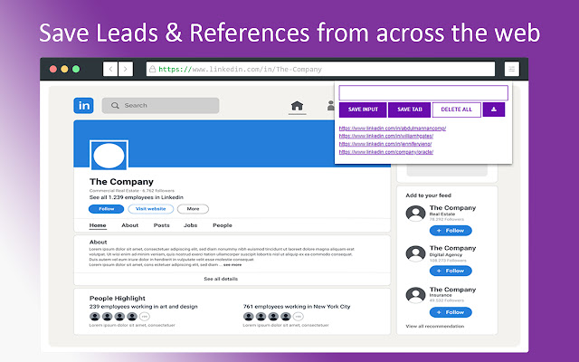 Leads  Reference Tracker  from Chrome web store to be run with OffiDocs Chromium online
