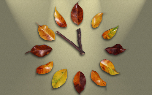 Leaf clock  from Chrome web store to be run with OffiDocs Chromium online