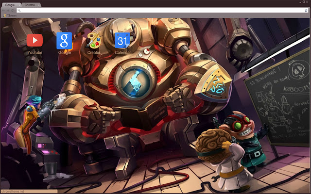 League Of Legends:Blitzcrank Theme  from Chrome web store to be run with OffiDocs Chromium online