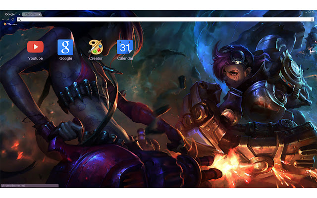 League of Legends Jinx vs Vi 1920x1080  from Chrome web store to be run with OffiDocs Chromium online