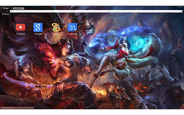 League of Legends Morgana vs Ahri 1920x1080  from Chrome web store to be run with OffiDocs Chromium online