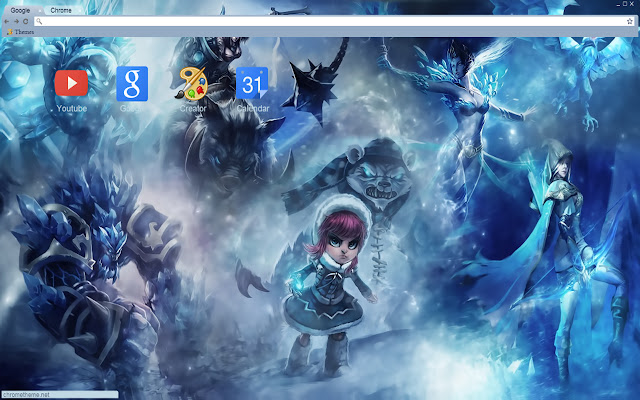 League of legends The Frozen League 1366x768 dari toko web Chrome untuk dijalankan dengan OffiDocs Chromium online