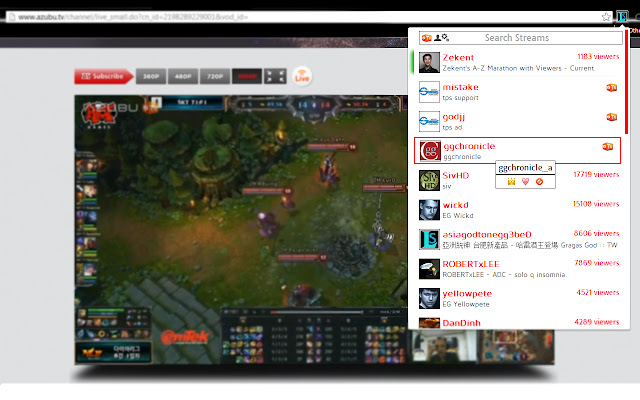 League Streams: Stream Browser  from Chrome web store to be run with OffiDocs Chromium online