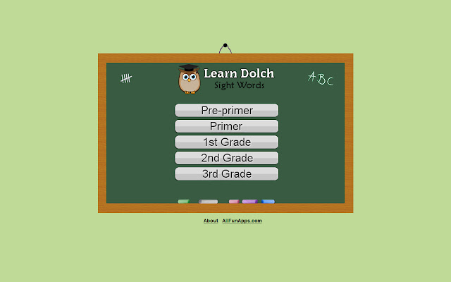 Learn Dolch Sight Words  from Chrome web store to be run with OffiDocs Chromium online