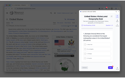 Learned or Burned?  from Chrome web store to be run with OffiDocs Chromium online