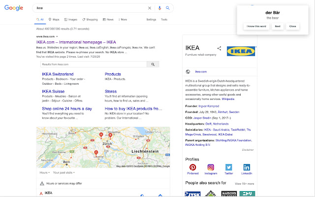 Learn foreign words  from Chrome web store to be run with OffiDocs Chromium online