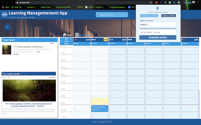 Learning Management App  from Chrome web store to be run with OffiDocs Chromium online