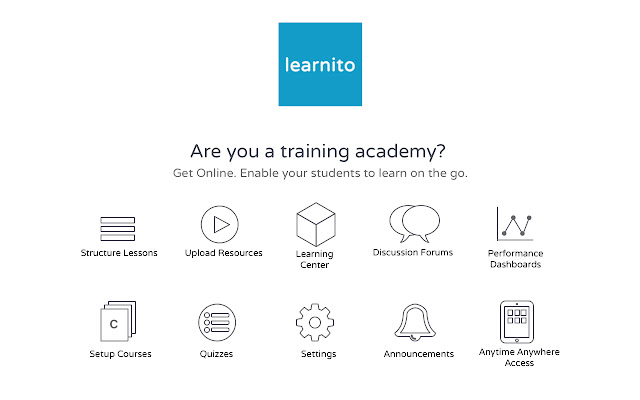 Learnito Virtual Classrooms Screen Sharing  from Chrome web store to be run with OffiDocs Chromium online