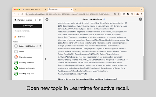 Learntime Web Clipper  from Chrome web store to be run with OffiDocs Chromium online