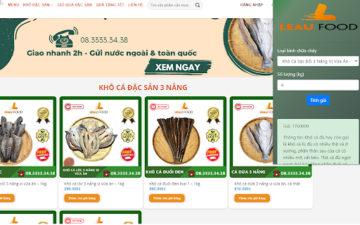 Leau Food  from Chrome web store to be run with OffiDocs Chromium online